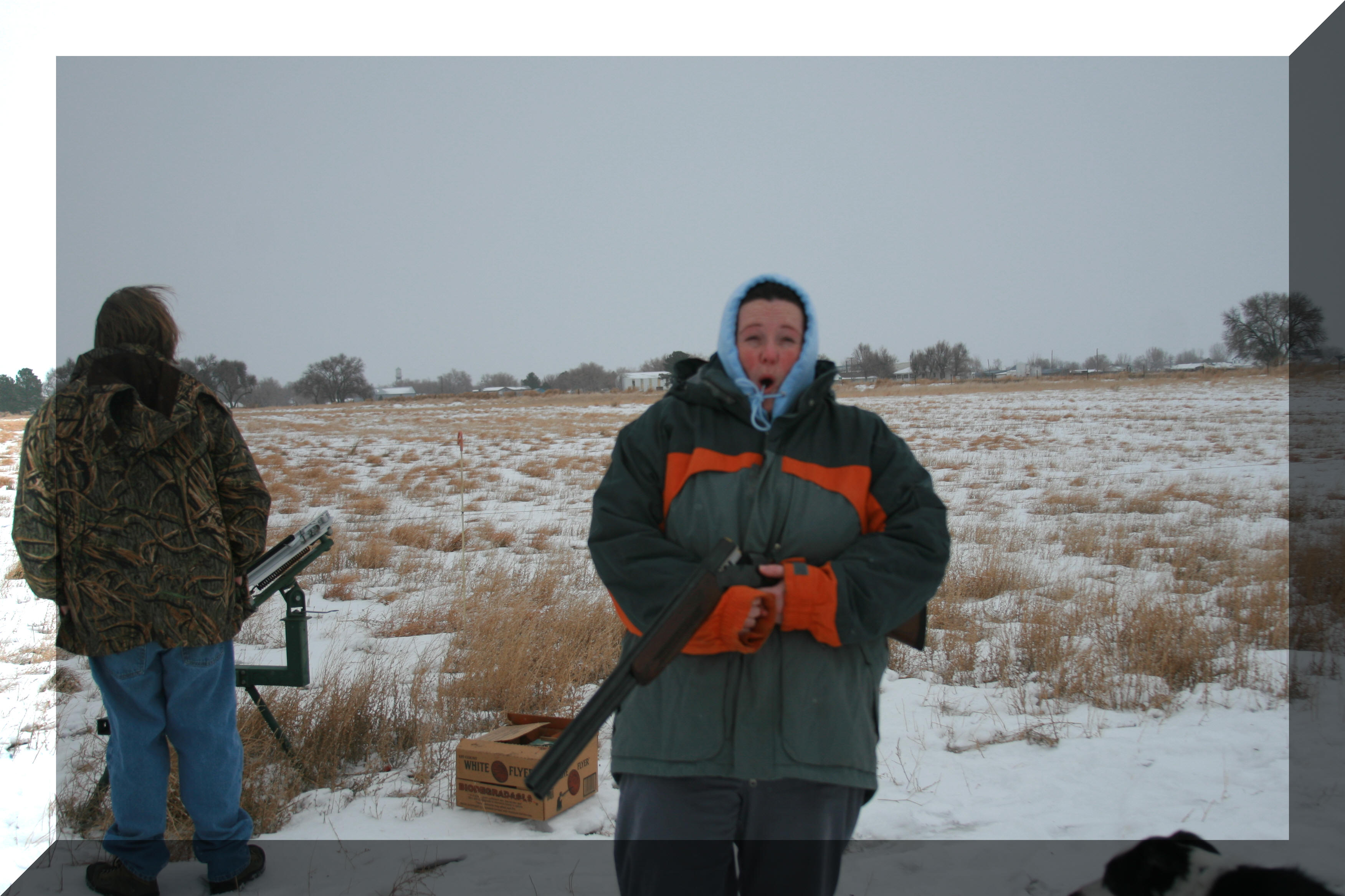 Scott & Holly shooting skeet